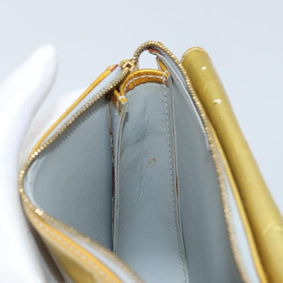 LOUIS VUITTON Monogram Vernis Motto Accessory Pouch Gris M91030 LV Auth BA11648