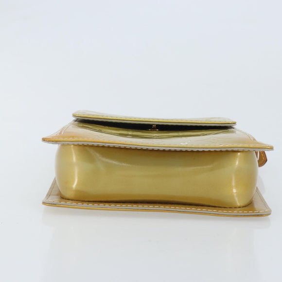 LOUIS VUITTON Monogram Vernis Motto Accessory Pouch Gris M91030 LV Auth BA11648
