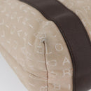 BVLGARI Tote Bag Canvas Beige Silver Auth BA11649-14