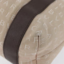 BVLGARI Tote Bag Canvas Beige Silver Auth BA11649-15