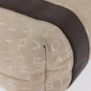 BVLGARI Tote Bag Canvas Beige Silver Auth BA11649-16