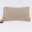 BVLGARI Tote Bag Canvas Beige Silver Auth BA11649-21