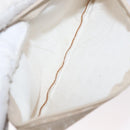 BVLGARI Tote Bag Canvas Beige Silver Auth BA11649-22