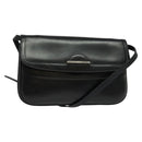 BALLY Shoulder Bag Leather Black Auth BA1165-1