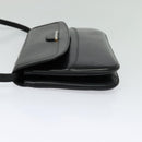 BALLY Shoulder Bag Leather Black Auth BA1165-3