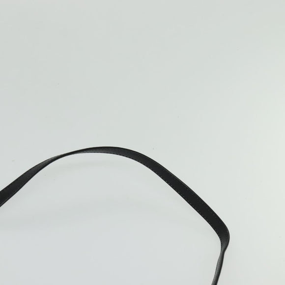 BALLY Shoulder Bag Leather Black Auth BA1165