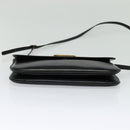 BALLY Shoulder Bag Leather Black Auth BA1165-5