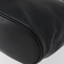 MCM Chain Shoulder Bag Leather Black Gold Auth BA11650-13