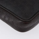 Salvatore Ferragamo Shoulder Bag Leather Black Gold Auth BA11653-12