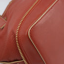 Chloe Hand Bag Leather Red Gold Auth BA11654-16