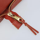 Chloe Hand Bag Leather Red Gold Auth BA11654-10
