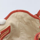 Chloe Hand Bag Leather Red Gold Auth BA11654-19
