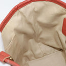Chloe Hand Bag Leather Red Gold Auth BA11654-20