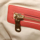 Chloe Hand Bag Leather Red Gold Auth BA11654-21