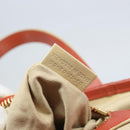 Chloe Hand Bag Leather Red Gold Auth BA11654-12