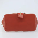 Chloe Hand Bag Leather Red Gold Auth BA11654-5