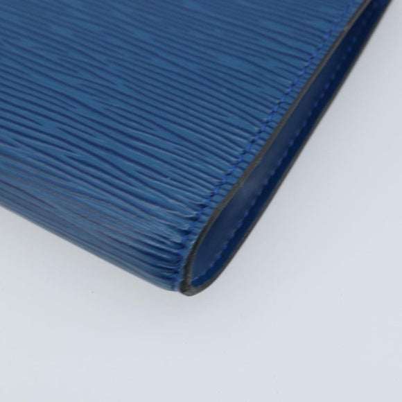 LOUIS VUITTON Epi Pochette Accessoires Pouch Blue M52985 LV Auth BA11656