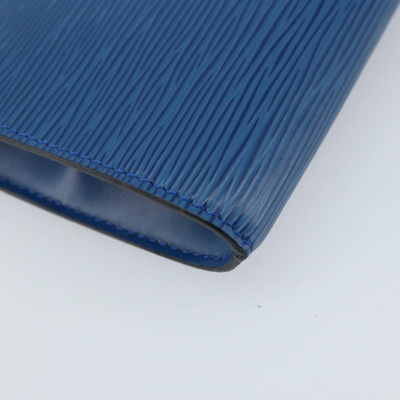 LOUIS VUITTON Epi Pochette Accessoires Pouch Blue M52985 LV Auth BA11656