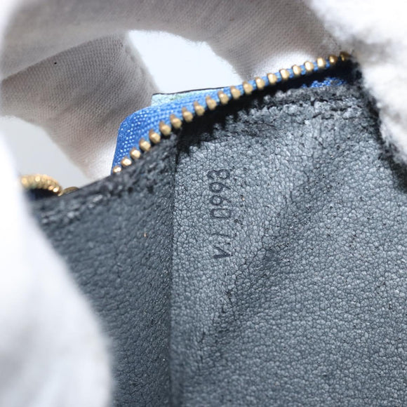 LOUIS VUITTON Epi Pochette Accessoires Pouch Blue M52985 LV Auth BA11656