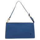 LOUIS VUITTON Epi Pochette Accessoires Pouch Blue M52985 LV Auth BA11656-13