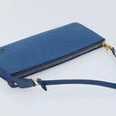 LOUIS VUITTON Epi Pochette Accessoires Pouch Blue M52985 LV Auth BA11656-6