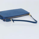 LOUIS VUITTON Epi Pochette Accessoires Pouch Blue M52985 LV Auth BA11656-7