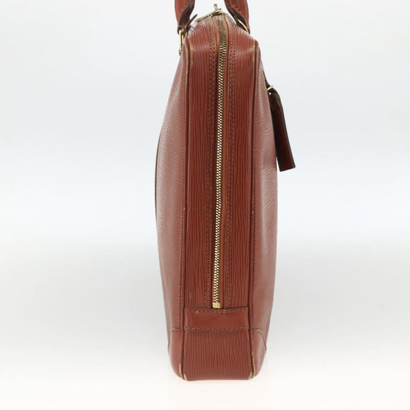 LOUIS VUITTON Epi Porte Documents Voyage Business Bag Brown M54478 Auth BA11658
