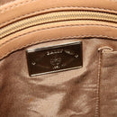 BALLY Hand Bag Leather Brown Gold Auth BA1166-17