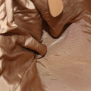 BALLY Hand Bag Leather Brown Gold Auth BA1166-19