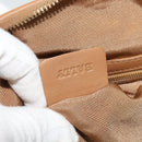 BALLY Hand Bag Leather Brown Gold Auth BA1166-21