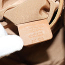 BALLY Hand Bag Leather Brown Gold Auth BA1166-12