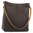 LOUIS VUITTON Monogram Looping GM Shoulder Bag M51145 LV Auth BA11661-1