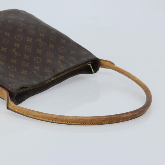 LOUIS VUITTON Monogram Looping GM Shoulder Bag M51145 LV Auth BA11661