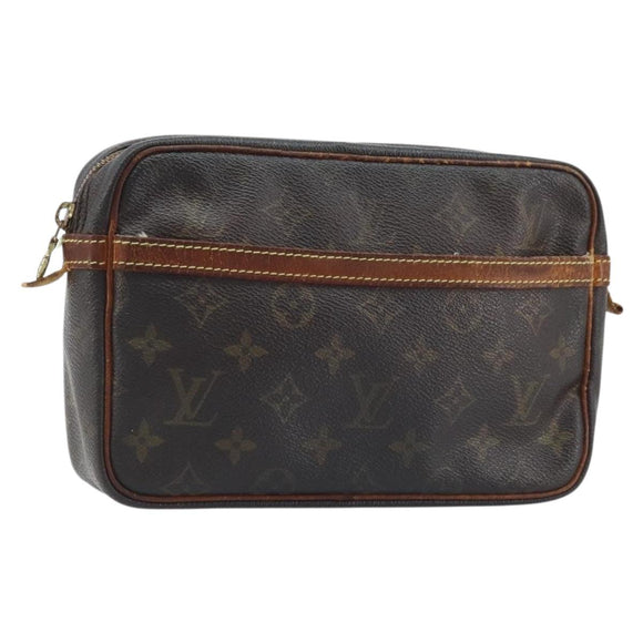 LOUIS VUITTON Monogram Compiegne 23 Clutch Bag M51847 LV Auth BA11663
