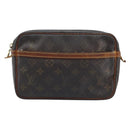 LOUIS VUITTON Monogram Compiegne 23 Clutch Bag M51847 LV Auth BA11663-13