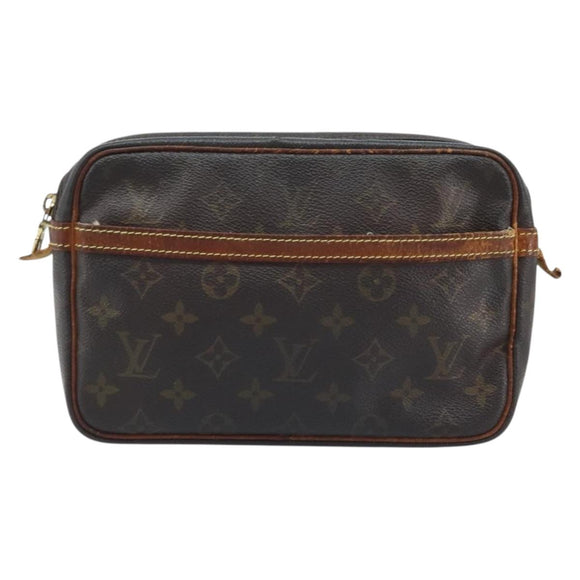 LOUIS VUITTON Monogram Compiegne 23 Clutch Bag M51847 LV Auth BA11663