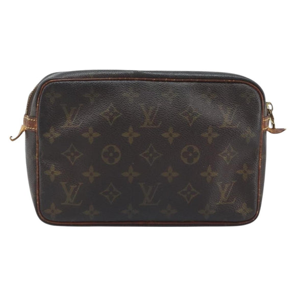 LOUIS VUITTON Monogram Compiegne 23 Clutch Bag M51847 LV Auth BA11663