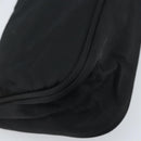 PRADA Accessory Pouch Nylon Black Silver Auth BA11668-16