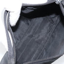 PRADA Accessory Pouch Nylon Black Silver Auth BA11668-11