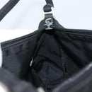 PRADA Accessory Pouch Nylon Black Silver Auth BA11668-19