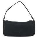 PRADA Accessory Pouch Nylon Black Silver Auth BA11668-2
