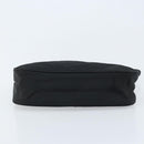 PRADA Accessory Pouch Nylon Black Silver Auth BA11668-5