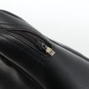 Christian Dior Hand Bag Leather Black Gold Auth BA11678-10