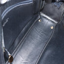 Christian Dior Hand Bag Leather Black Gold Auth BA11678-12