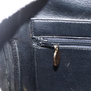 Christian Dior Hand Bag Leather Black Gold Auth BA11678-20
