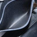 Christian Dior Hand Bag Leather Black Gold Auth BA11678-21