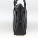 Christian Dior Hand Bag Leather Black Gold Auth BA11678-3