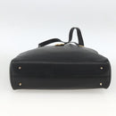 Christian Dior Hand Bag Leather Black Gold Auth BA11678-5