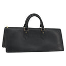 LOUIS VUITTON Epi Sac Triangle Hand Bag Black M52092 LV Auth BA11684-1