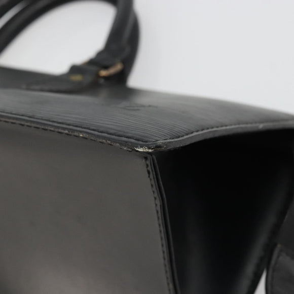 LOUIS VUITTON Epi Sac Triangle Hand Bag Black M52092 LV Auth BA11684
